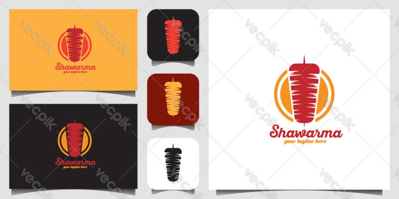 Arabian fast food restaurant eps vector art shawarma