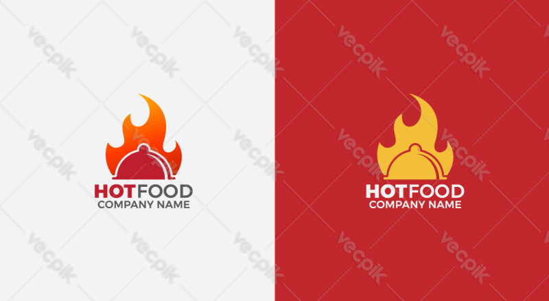 Hot Food Logo Template