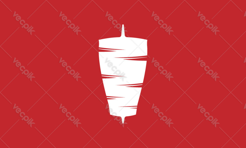 Kebab logo template