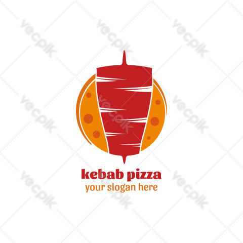 Kebab pizza logo