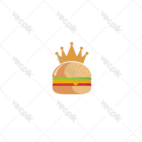 King burger logo vector