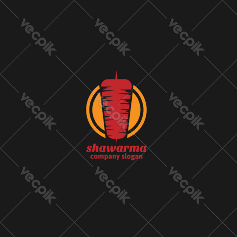 Logo  fast food restaurant shawarma