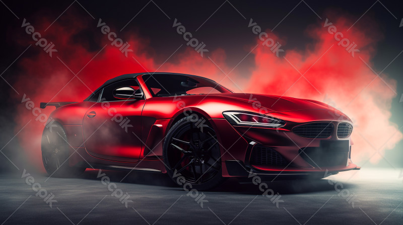 Red Sport car wallpaper