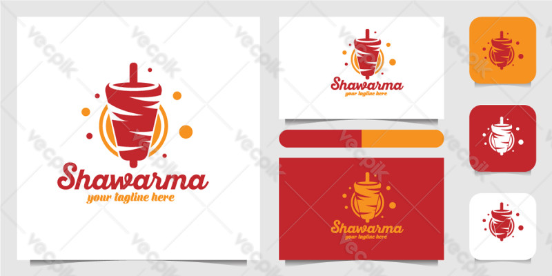 Shawarma Kebab Logo Template