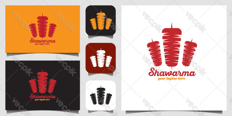 Shawarma Kebab Logo Template