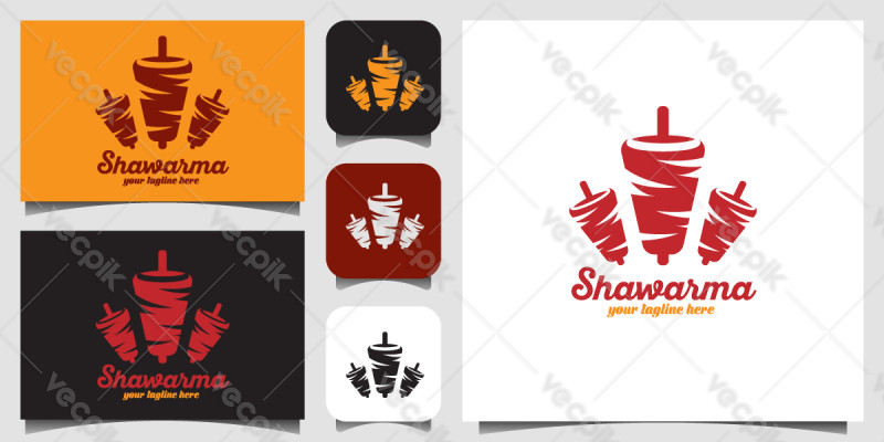 Shawarma Kebab Logo Template